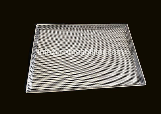 Duurzame Rechthoek Antirust Ss Draad Mesh Tray For Industrial Application