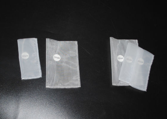 De nylon Dubbele Vouwen die van Mesh Rosin Nut Milk Bag voor Vloeibare Filtratie stikken