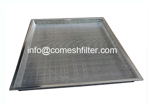 Oven Baking Perforated 3mm Gatendraad Mesh Tray With Trolley