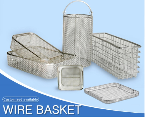 Van de het Metaaldraad van het Roest niet Roestvrije staal de milieubescherming van Mesh Basket For Filter