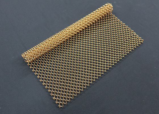 Goede prijs. Het kleurrijk Decoratief 0.5mm Gordijn van de Metaalrol/Metaal Mesh Curtain Corrosion Resistance online