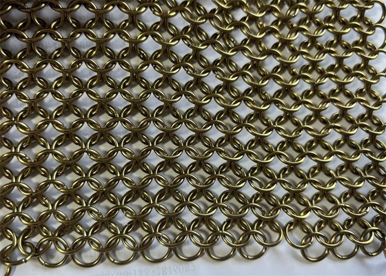Goede prijs. Goudkleurig Decoratief 316l roestvrij staal Ring Mesh Keten Geflecht online