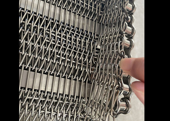 Goede prijs. Voedingsmiddelenkwaliteit roestvrij staal metalen draadgordel keten vervoerband voor oven tunnel gluren bevriezen online