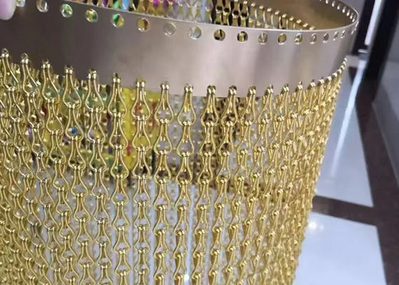 Goede prijs. Plain Geweven Zilver Zwart Goud Rood Blauw Aluminium Keten Link Mesh Draad Decoratief hek 2 mm online