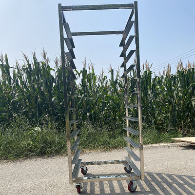 Goede prijs. 12 laag roestvrij staal oven brood bakplaat Trolley Rack online
