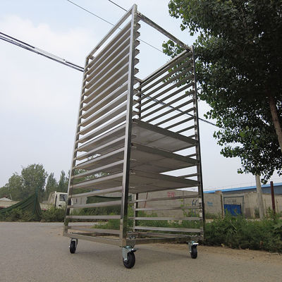 Goede prijs. Voedselgraad 20 Niveaus Roestvrij staal Bakkerij Koelrekken Bakkerij Trolley met diensten online