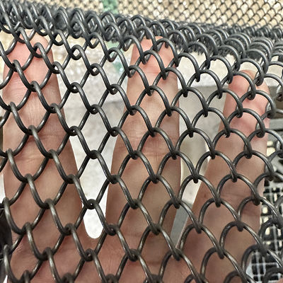 Goede prijs. Graphite black  Aluminium Chain Link Wire Mesh coil Curtain ceiling  for Hotel or restaurant interior  architectural decoration online