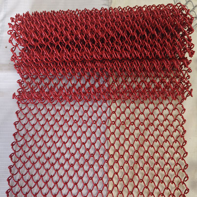 Goede prijs. Red Decorative Aluminium Metal Mesh Chain Link coil Curtain Drapery Fabric exterior decorative screen for rood divider online