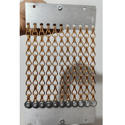 Goede prijs. Gold  Anodized Chain Mail Decorative Metal Link Mesh Curtain Aluminium Alloy Coil Drapery online