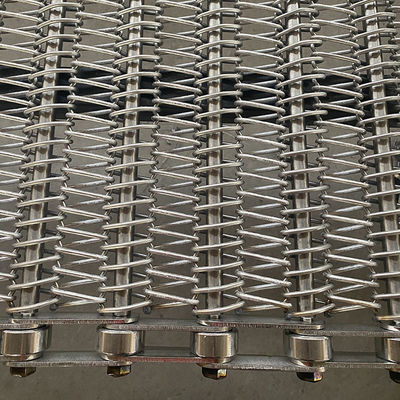Goede prijs. Custom Chain Driven 304 Stainless Steel Spiral Wire Mesh Conveyor Belt for Fried Foods Industries online