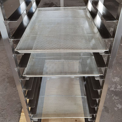 Goede prijs. Custom Size Food Grade 304 Stainless Steel Drying Rack Trolley for 600x400 Trays online