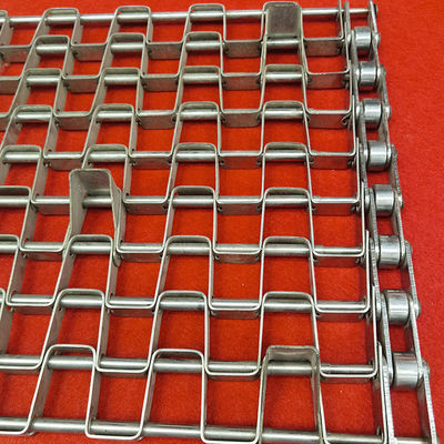 Goede prijs. Heavy Duty Stainless Steel 316 Honeycomb Mesh Conveyor Belt with Baffle online