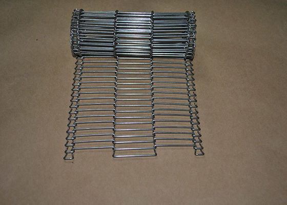 Goede prijs. Het NetwerkTransportband van de roestvrij staal Vlakke Flex Draad voor het Drogen en het Koken online