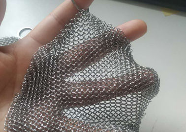 Goede prijs. FDA 12x12cm Gelaste Ringen 304 de Gaszuiveraar van Roestvrij staalchainmail online