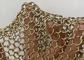 Het gouden Roestvrije staal Ring Mesh Fabric Chainmail Curtain 304ss van het Kleurenmetaal