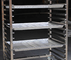 Het klantgerichte Karretje van het Roestvrij staalrek met Wielbreedte &amp; Aantal Planken