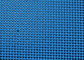 Blauwe Vierkante het Netwerkriem van de Gatenpolyester, en Transportband Voedselindustrie die drogen wassen