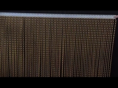 Aluminium gekleurde dubbele haak keten link mesh gordijn