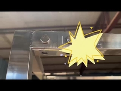 4 inch wielen roestvrij staal rek trolley 300 kg voor droge kamer