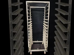 304 316 Food Mesh Tray van roestvrij staal Rack Trolley voor bakkerij Brood Bakken Koelen met tray