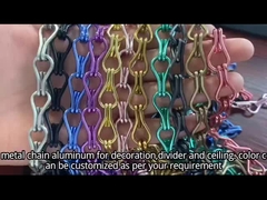 Aluminium dubbele haak keten link decoratieve draadgordel