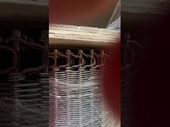 304 Tunnel Freezer Draadnet Conveyor Belt Hittebestendig