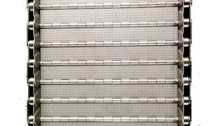 Metaal Hoog Koolstofstaal Scharnierende Schroot Chip Ketting Plaat Lat Mesh Transportband voor CNC Machine