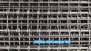 Food Grade roestvrij staal 304 metalen gaas oogverbinding transportband voor koekjesoven bakkerij gloeien