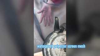 Waterdicht 65 micron zwart polyester gaas