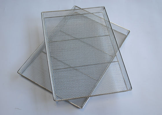 Opgepoetste 100kg-Ss Draad Mesh Tray Durable Weave