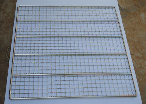 Oven Barbecue Net Cooking 2mm Roestvrij staaldraad Mesh Grill For Baking Food