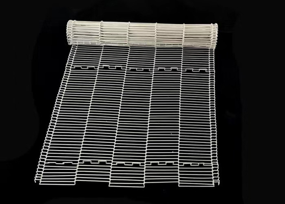 Goede prijs. 316 die Draad Mesh Conveyor Belt Chocolate Enrobe Flex Vlakte gebruiken online