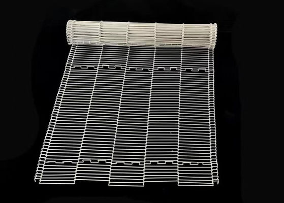 316 die Draad Mesh Conveyor Belt Chocolate Enrobe Flex Vlakte gebruiken