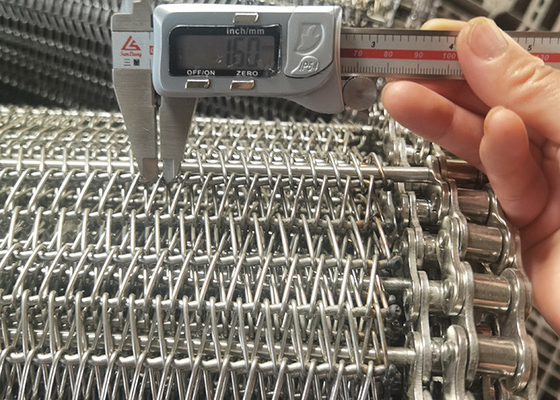 Goede prijs. Het spiraalvormige Hittebestendige 304 Bakkersbedrijf van Draadmesh conveyor belt for oven online