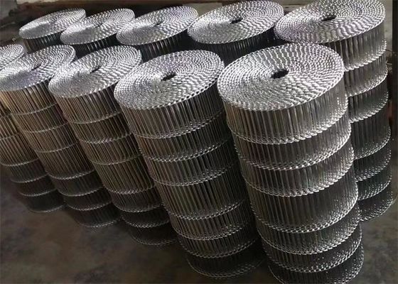 Vlakke Flex Ladder Wire Mesh Conveyor-Riem voor Voedselverwerking