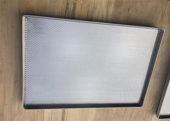 Opgepoetst 2.5mm Roestvrij staal Mesh Tray Industrial