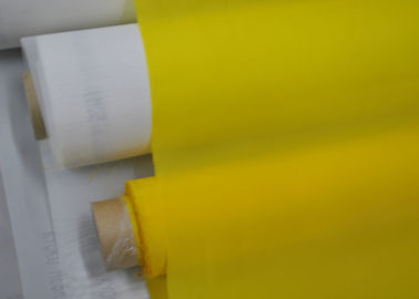 Goede prijs. Witte/Gele van de de Drukpolyester van het Douanescherm Stof 55 past Geen Oppervlaktebehandeling in online