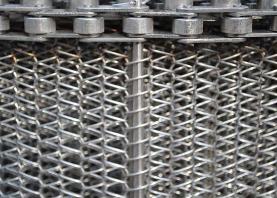 Transportband de met hoge weerstand van het Draadnetwerk, Vlakke Flex Spiraalvormige Transportband