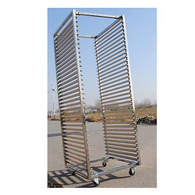 Anticorrosion 201 Roestvrij staal Tray Rack Trolley Rubber/Pu/Nylon Wielen