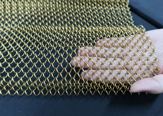 Goede prijs. Gepaste kleur1.44kg/m2 Keten Mesh Curtains Decorative Room Divider online