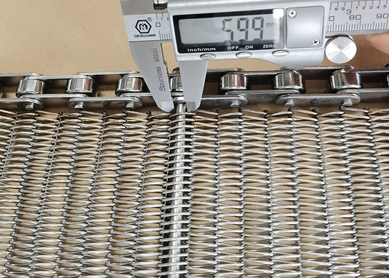 Goede prijs. Warmtebestand Roestvrij staal Spiraaldraad Ketting Link Balance Weave Mesh Conveyor Belt Voor Bakken Drogen Wassen Frying online