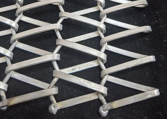 Hoge werktemperatuur roestvrij staal platte spiraal draad link transportband voor drogen apparatuur en continue ovens