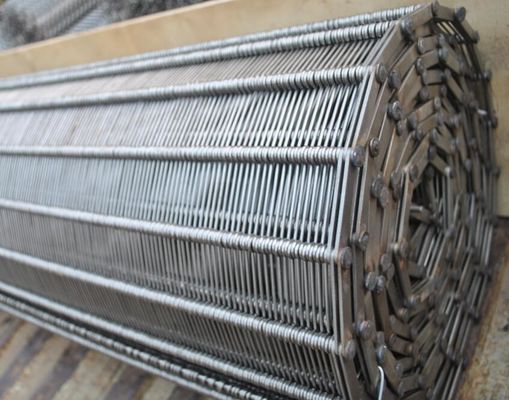 SS de Strakke Spiraalvormige Riem van de de Draadring van de Oogverbinding met Ketting, Gedreven Tand