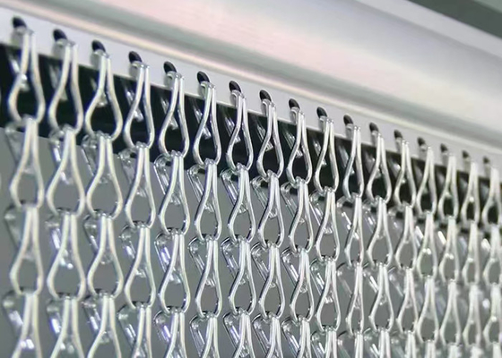 Goede prijs. Custom Design Aluminium Double Hook Screen Chain Fly Curtain Mesh Voor kamerdecoratie online