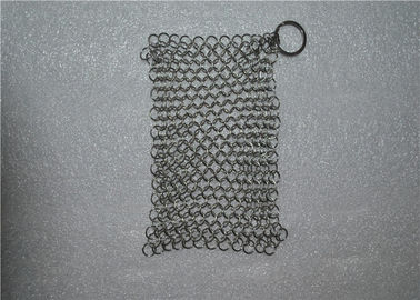 Goede prijs. Vierkante het Gietijzerreinigingsmachine van Chainmail van het Vormroestvrije staal Lichtgewicht online