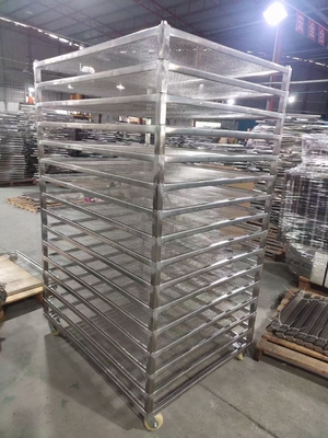 Voedselkwaliteit roestvrij staal draadnet Voedselsdroger voor Fruit Dehydrator Droogmachine Trays droge vruchten serveren tray trolley