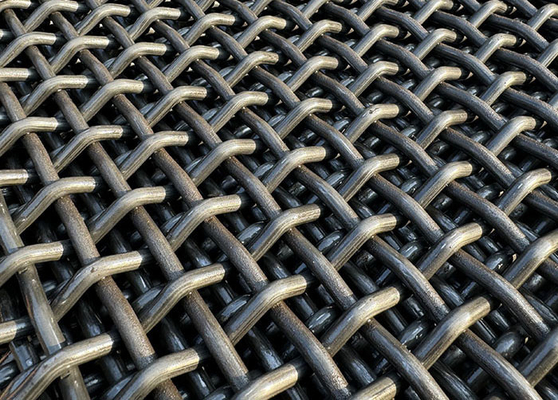 Zware koolstof zachte staal 45# 65mn Vibrating mijn zeven krimp draad zand steengroeve steen mijnbouw scherm mesh