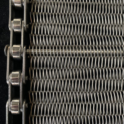 Hoog draagvermogen 50-2000 kg/m2 Draadnet Conveyor Belt Balanced Weave Structure For Heavy Loads