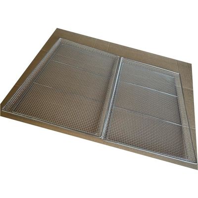 Gepersonaliseerd SS 304 316 Voedselkwaliteit Roestvrij staal Metalen geweven voedseldroging mesh tray kruiden Fruit planten dehydrator tray