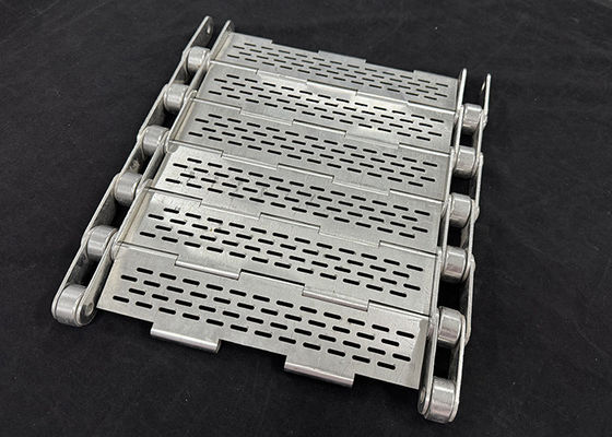 Perforated Plate Link Conveyor Belt met zijdeplaat / beveiliging